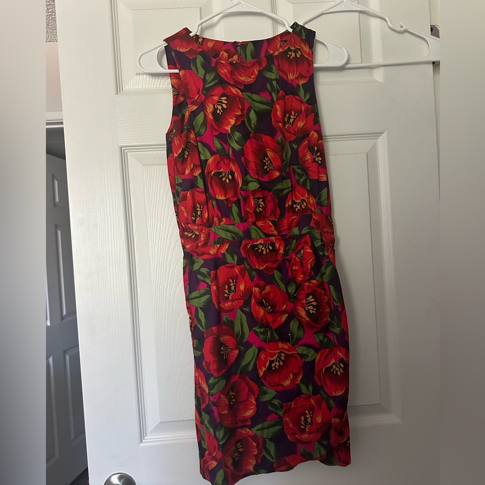 Vintage floral dress - size 6 petite
